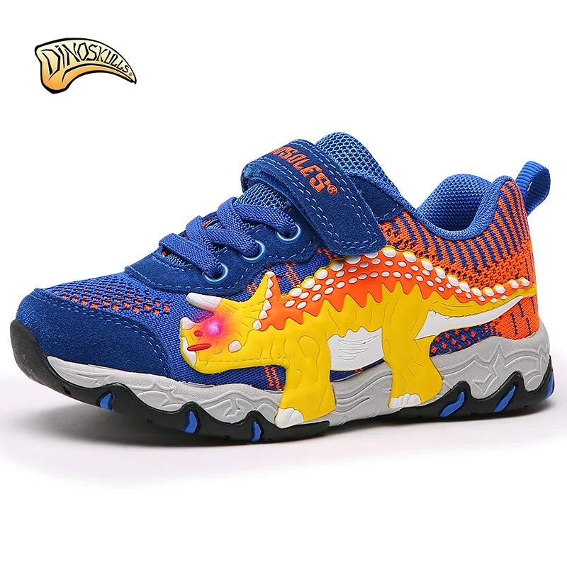 2019 Spring Led Light Up Boys Shoes Mesh Breathable Children's Glowing Sneakers 3D Dinosaur Running Sports Shining Kids Trainers 2019 Spring Led Light Up Boys Shoes Mesh Breathable Children's Glowing Sneakers 3D Dinosaur Running Sports Shining Kids Trainers