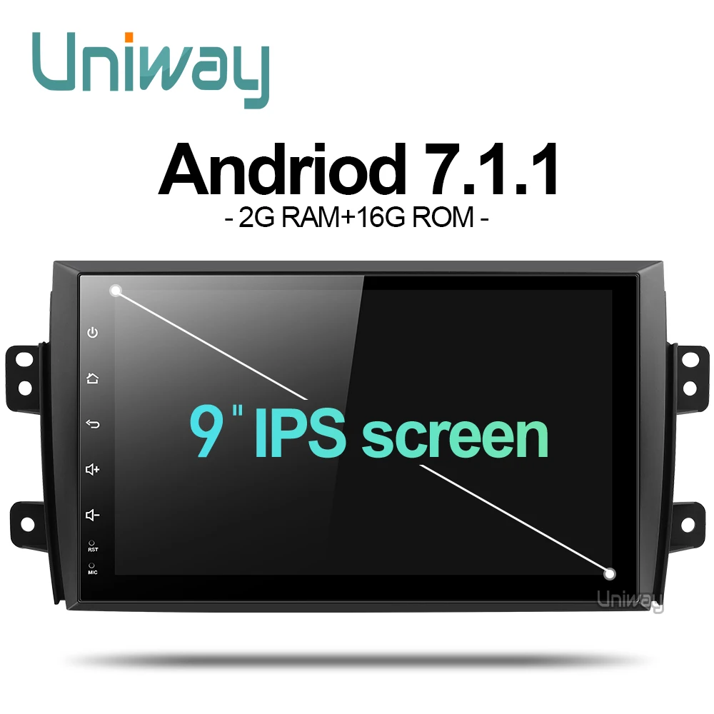 uniway ATY9071 2G 16G Android 7 1 1 font b car b font dvd for Suzuki