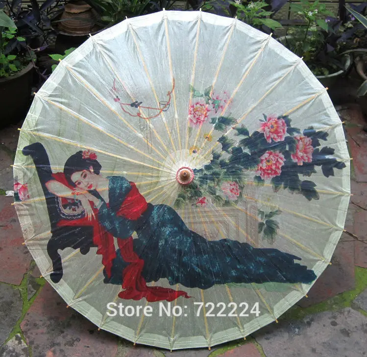 

Dia 84cm Ancient Girl Sleep in Flowers Oilpaper Umbrella Classical Handmade Parasol Cosplay Props Wedding Dance Gift Umbrella