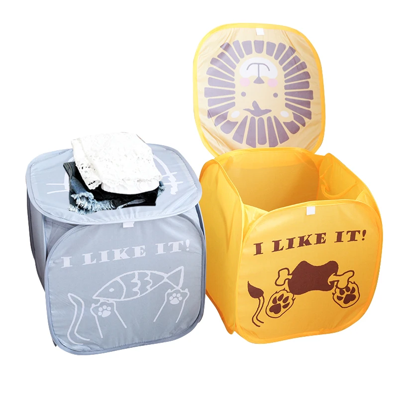 

Basedidea Foldable Home Laundry Basket Clothes Sorting Basket Cartoon Home Sundries Kids Toys and Storage Basket