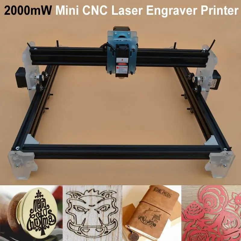 

2000mW DIY Laser Engraver Machine Mini CNC Laser Cutting Engraving Machine Metal Wood Router Mini Marking Machine Advanced Toys