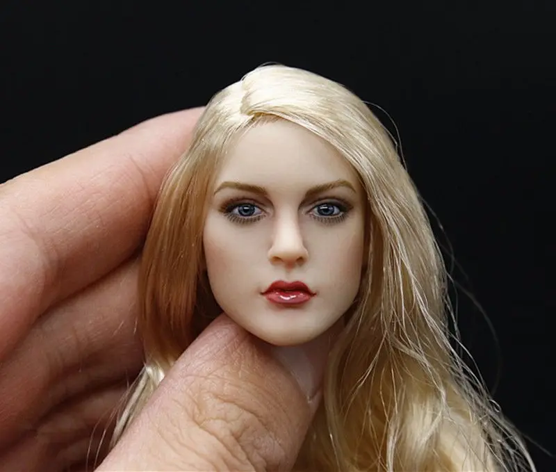 1/6 масштаб светлые волосы европейские и американские женские KT007 голова скульптуры модели игрушки для 1" женские аксессуары для корректировки фигуры