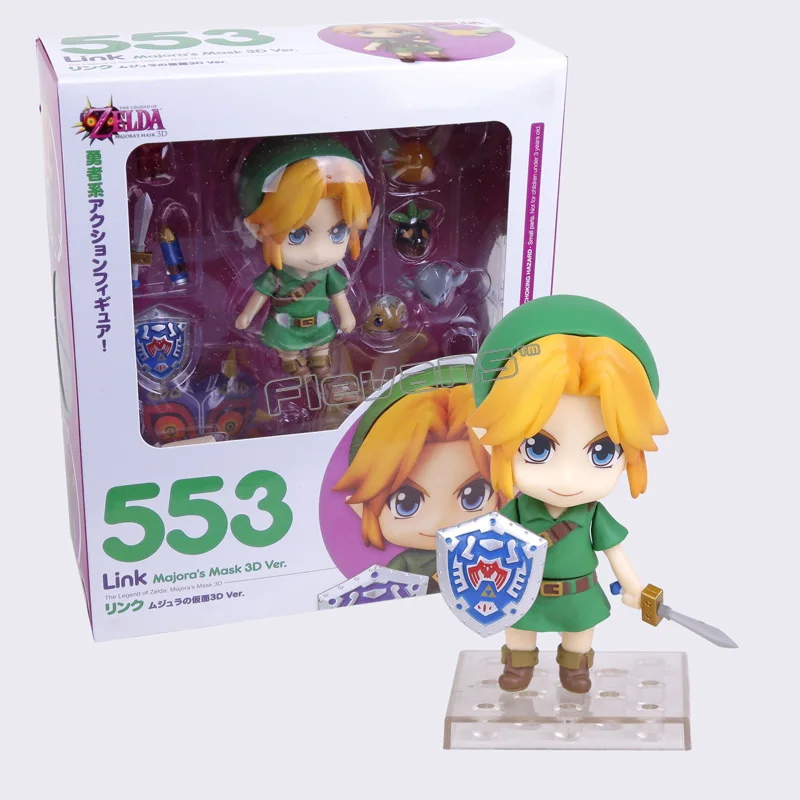 

Cute Nendoroid The Legend of Zelda Link Majora's Mask 3D Ver.#553 PVC Acton Figure Model Collection Toy