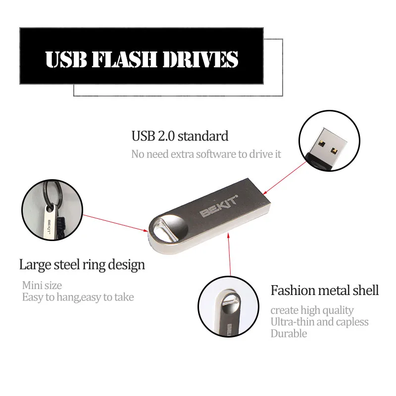 USB флеш накопитель Bekit 4 ГБ 8 16 32 64 флешка диск 2 0 карта памяти бесплатная доставка|USB