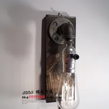 Водопровод Ретро промышленные Винтаж edison дерева Лофт настенный светильник кафе-бар клуб
