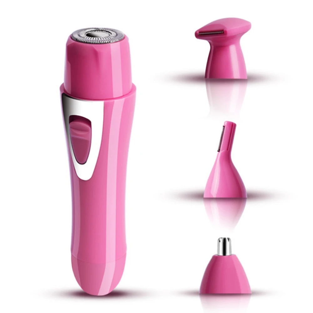 Eyebrow Shaping Nose Trimer Shaver Electric Facial Hair Removal 4 In 1 Multifunction USB Rechargeable Waterproof Painless | Красота и