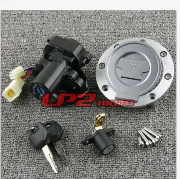 Ignition Switch Gas Cap Seat Lock Keys Set Suitable for Yamaha FZ6R