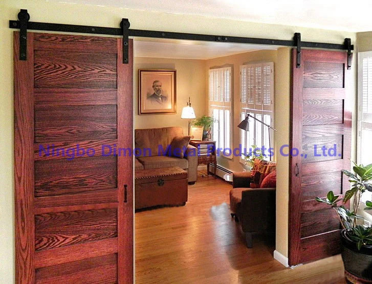 Dimon customized sliding door hardware with soft closing wood door hardware DM-SDU 7201 with damper kits without sliding track