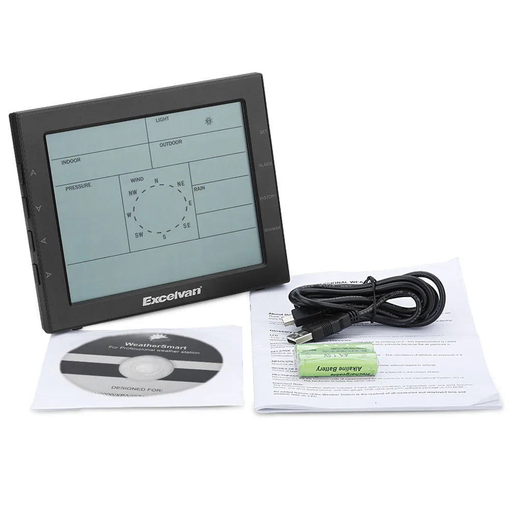 Excelvan Professional Wireless Weather Station with Internet upload plus UV and Light Index07