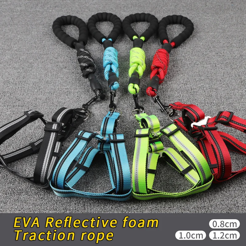 

Dog Harness Durable Pet Leash Adjustable Anti-Twist Dog Collar for Small Medium Large Dogs Ideal for Walking Running Training