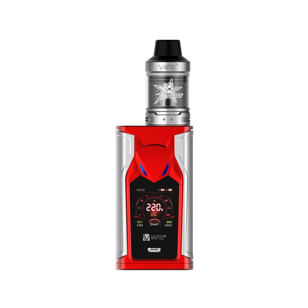GIFT VAPTIO SUPER BAT 220W Vape kit electronic cigarette 220W Box MOD 0.1ohm to 5.0ohm coils head 2.0ml tank 510 thread Vape Mod GIFT VAPTIO SUPER BAT 220W Vape kit electronic cigarette 220W Box MOD 0.1ohm to 5.0ohm coils head 2.0ml tank 510 thread Vape Mod