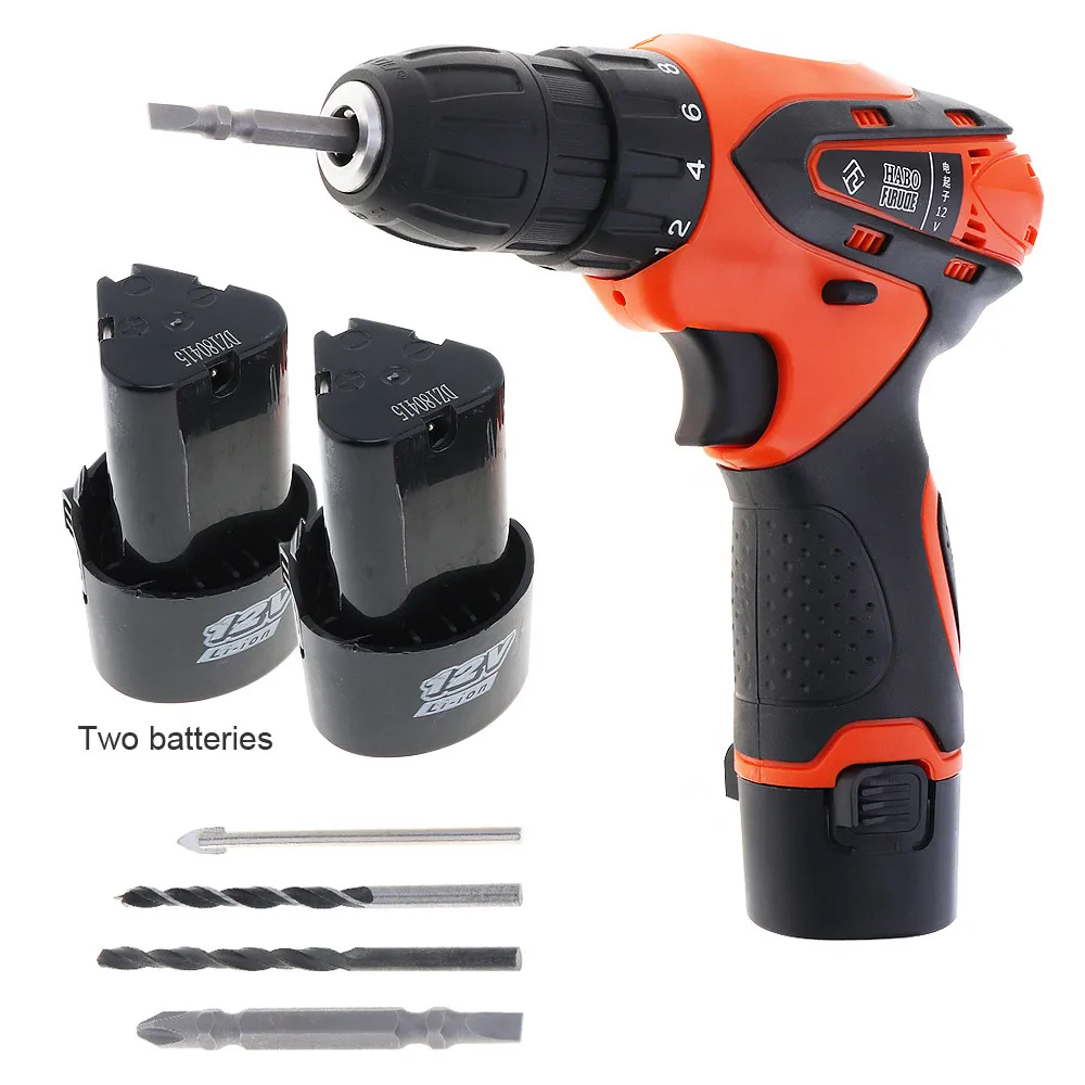 

Cordless 12V Lithium Battery Rechargeable Electric Screwdriver Set with Rotation Adjustment for Handling Screws Wood Drilling