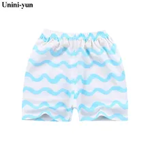 Unini-yun Little baby Toddler Kids Baby Boys Girls Shorts Strip Cotton Casual Summer PP Children Bottoms Baby Boy girl pants