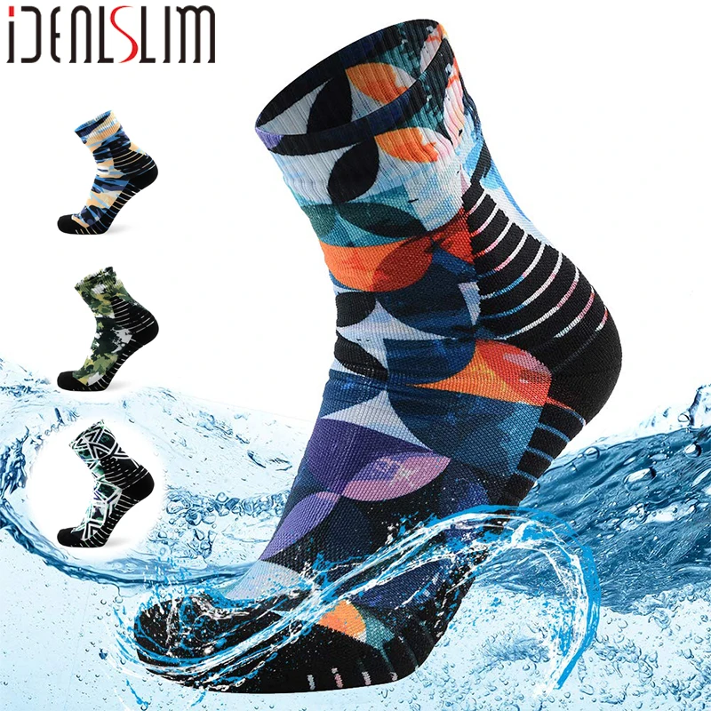 

IDEALSLIM Waterproof Socks Men Women Cycling Climbing Hiking Skiing Socks High Outdoor Warm and breathable Socks