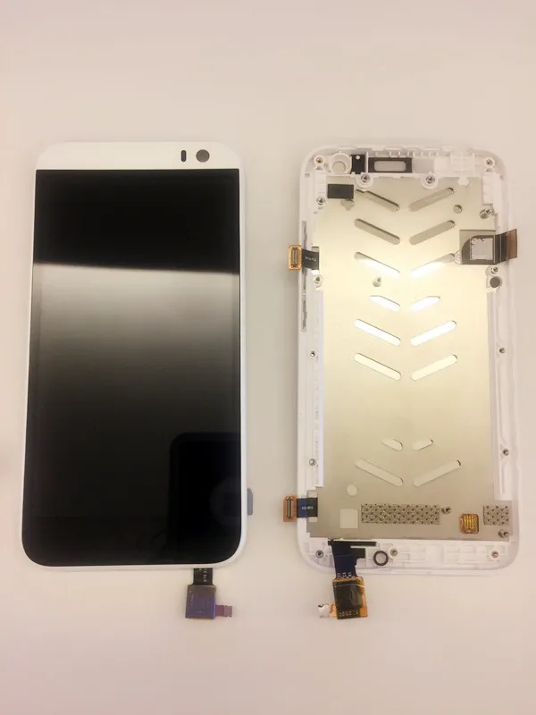 

White For HTC Desire 616 LCD Display Touch Screen with Digitizer full Assembly Replacements with bracket box shell new test OK