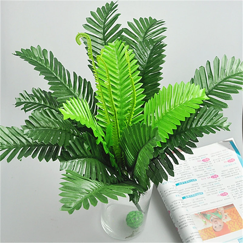 18Heads Artificial silk Cycas tree leaves flores artificiales cheap