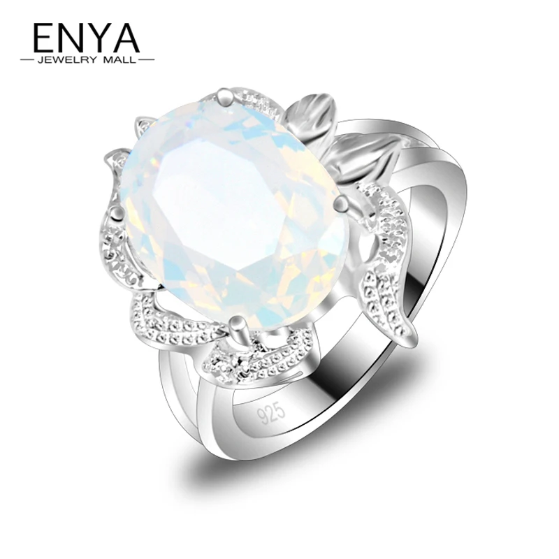 enya new fashion exquisite women rings classical synthetic moonstone ring 100 hand made hot silver - Cheap Wedding Rings Under 100 enya new fashion exquisite women rings classical synthetic moonstone ring 100 hand made hot silver - Cheap Wedding Rings Under 100