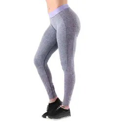 Женские Леггинсы спортивные тренировочные с высокой талией штаны для бега фитнес эластичные леггинсы mujer d90605