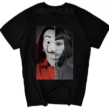 La Casa De Papel футболка Money Heist Tees сериал для мужчин короткий рукав House Of paper футболка