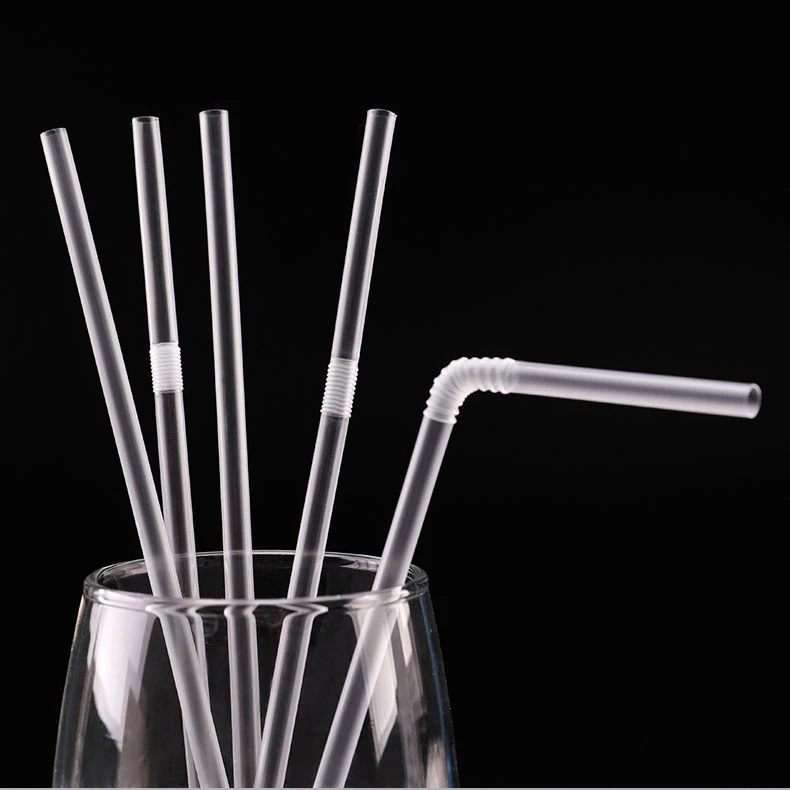 GIEMZA 300pcs Disposable Straw Drinking Bendable Straws Disposable for