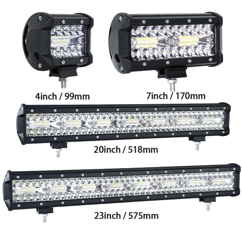 

LED Bar 4 - 32 inch LED Light Bar 3 Rows LED Work Light for Motorcycle Offroad Boat Car Truck Tractor ATV SUV 4WD 4x4 12V 24V