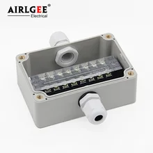 100*68*50 мм 1 вход 1 выход Водонепроницаемая пластиковая ABS распределительная коробка Кабельная коробка проводка коробка Кабельная заглушка Клеммная коробка