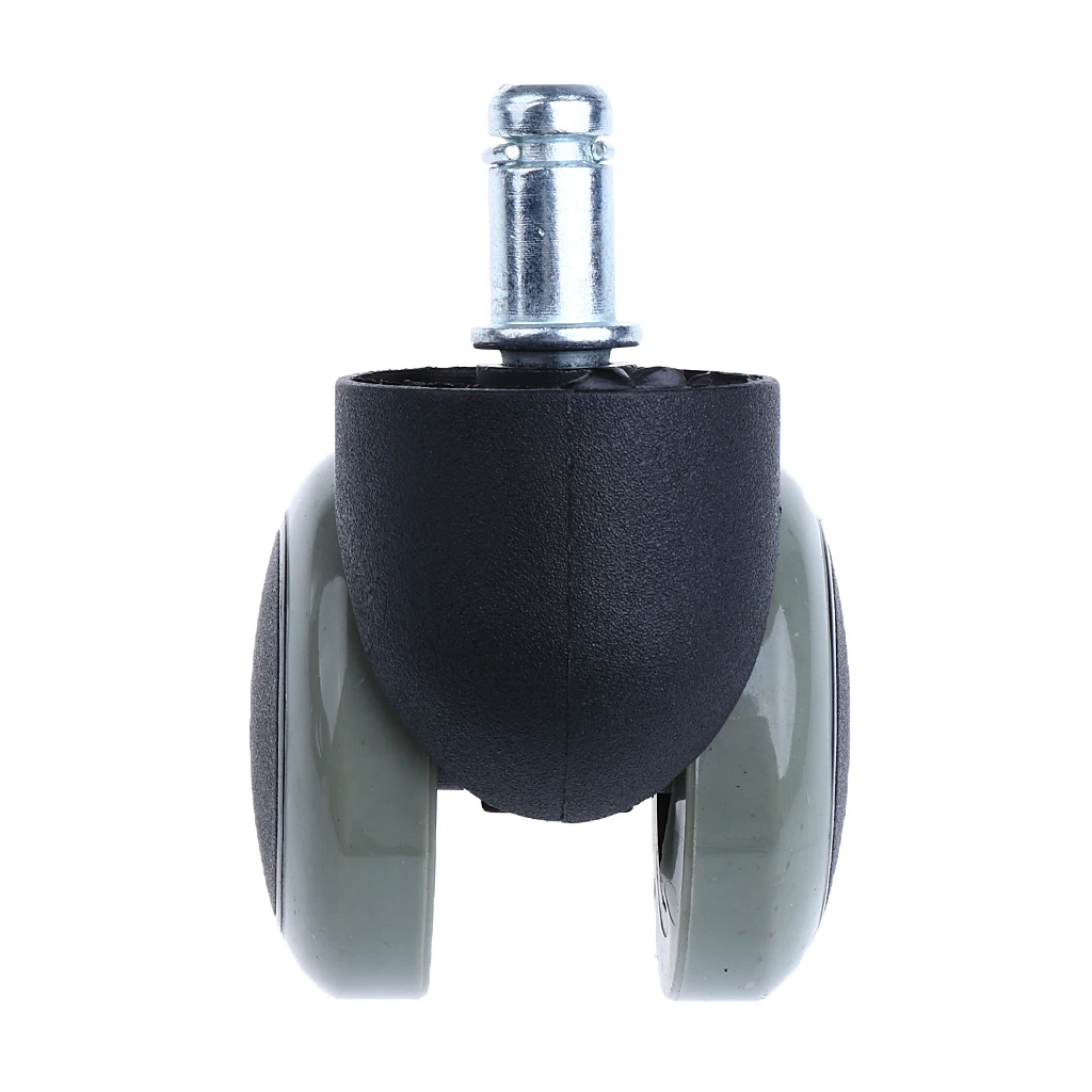 2'' Office Chair --Universal Swivel Wheel Caster Replacement Rubber PU Nylon / Stem 11*22mm/0.43*0.87