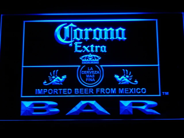 Baratos 418 corona cerveza extra Led neon sign con encendido apagado 20 + colores 5 tamaños a elegir