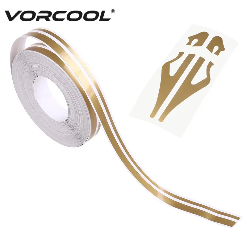 

VORCOOL 12mm Car Stickers PinStripe Pin Stripe Tape Decal Vinyl Steamline Double Line Motorcycle Auto Car Styling Accessories