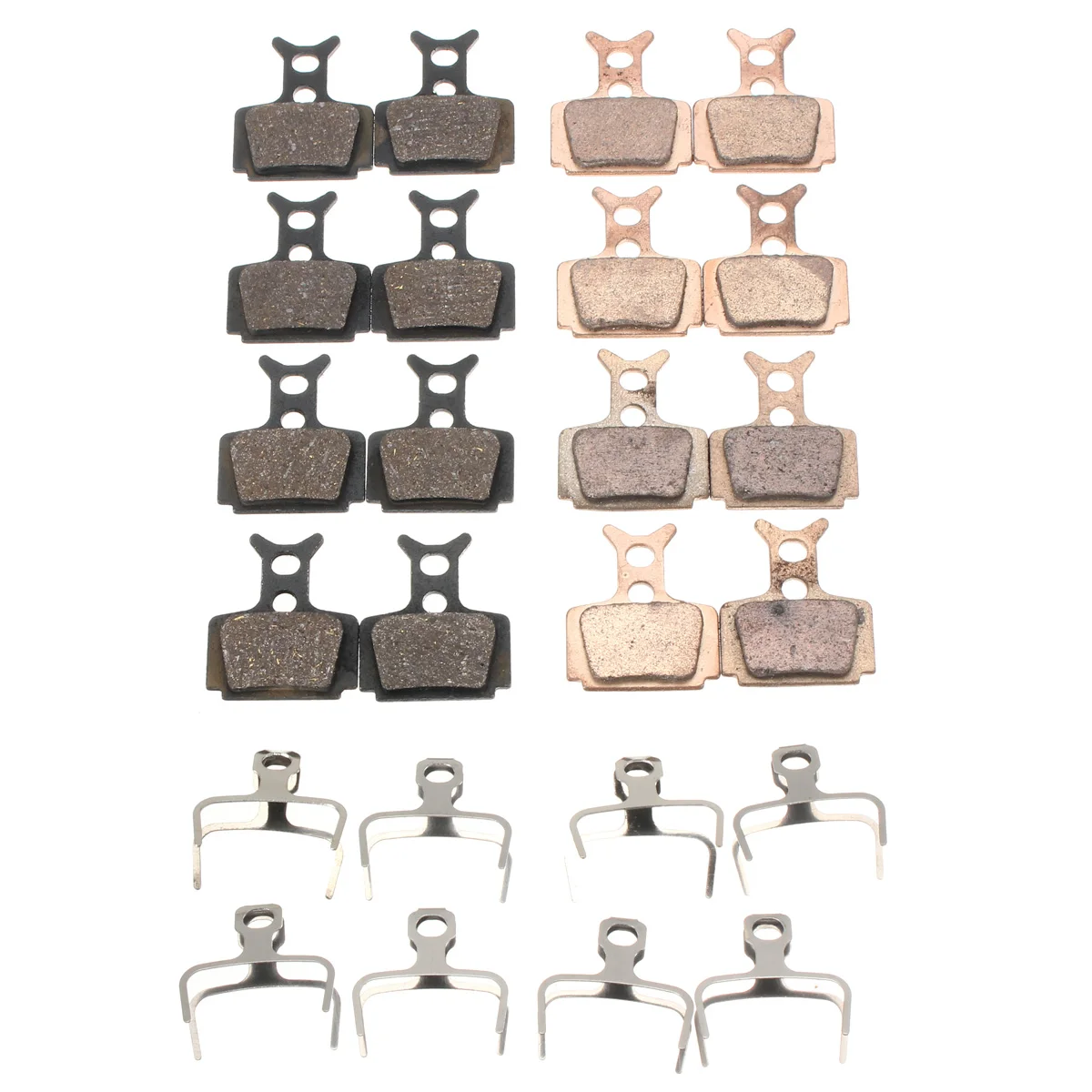 4 Pair of Bike Bicycle Resin /Metal Sintering Disc Brake Pads Fit for