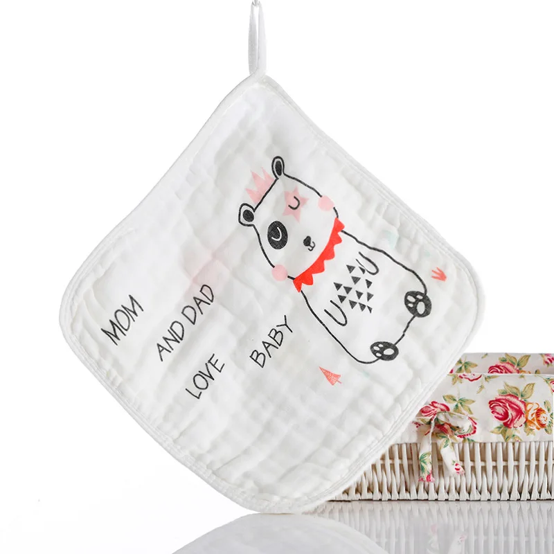 5 шт./упак. хлопок марли детское полотенце для лица Питание новорожденного Слюна полотенце s Мягкие животные детские полотенца мыть ткань