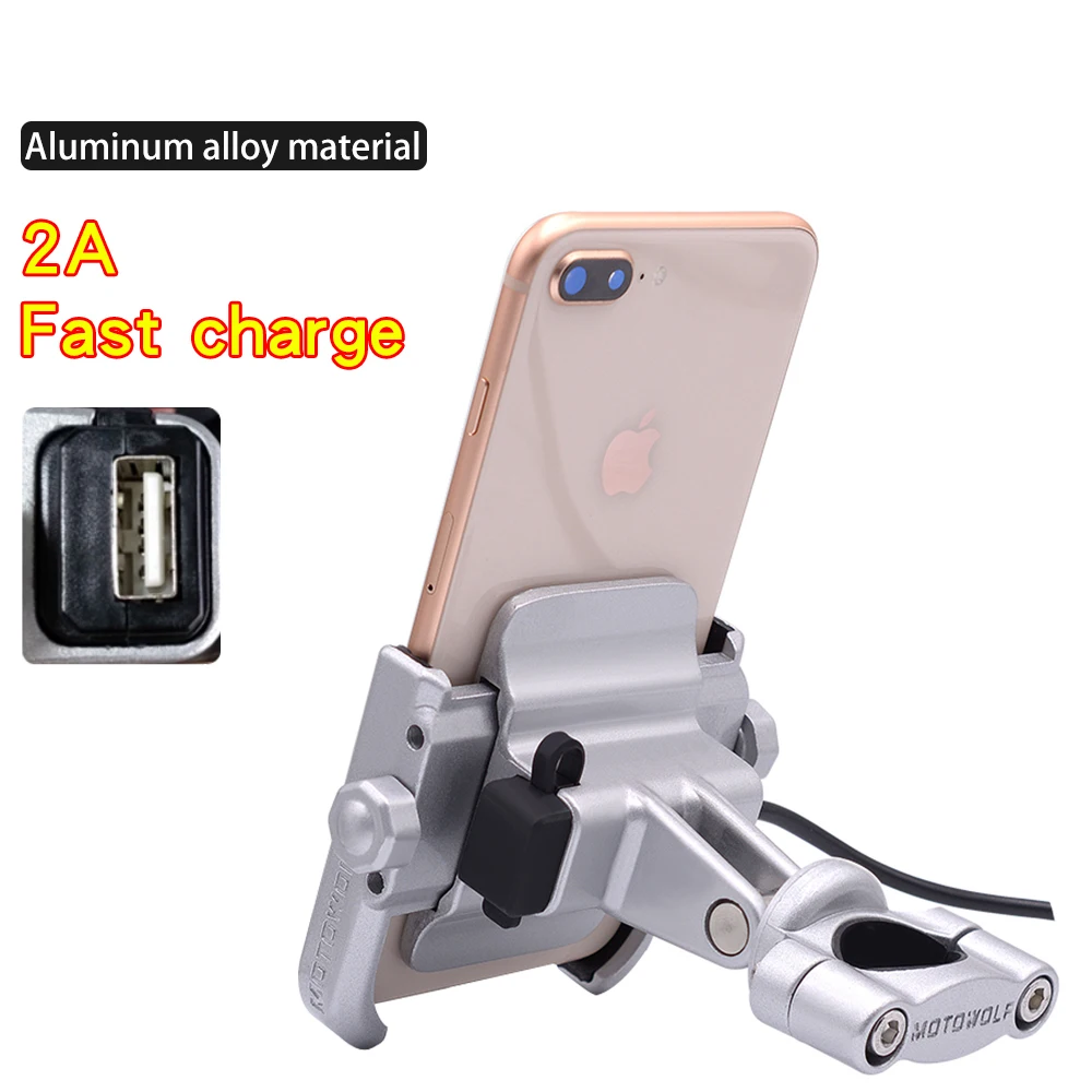 WUPP 2019 держатель для телефона мотоцикла с USB зарядным устройством крепление