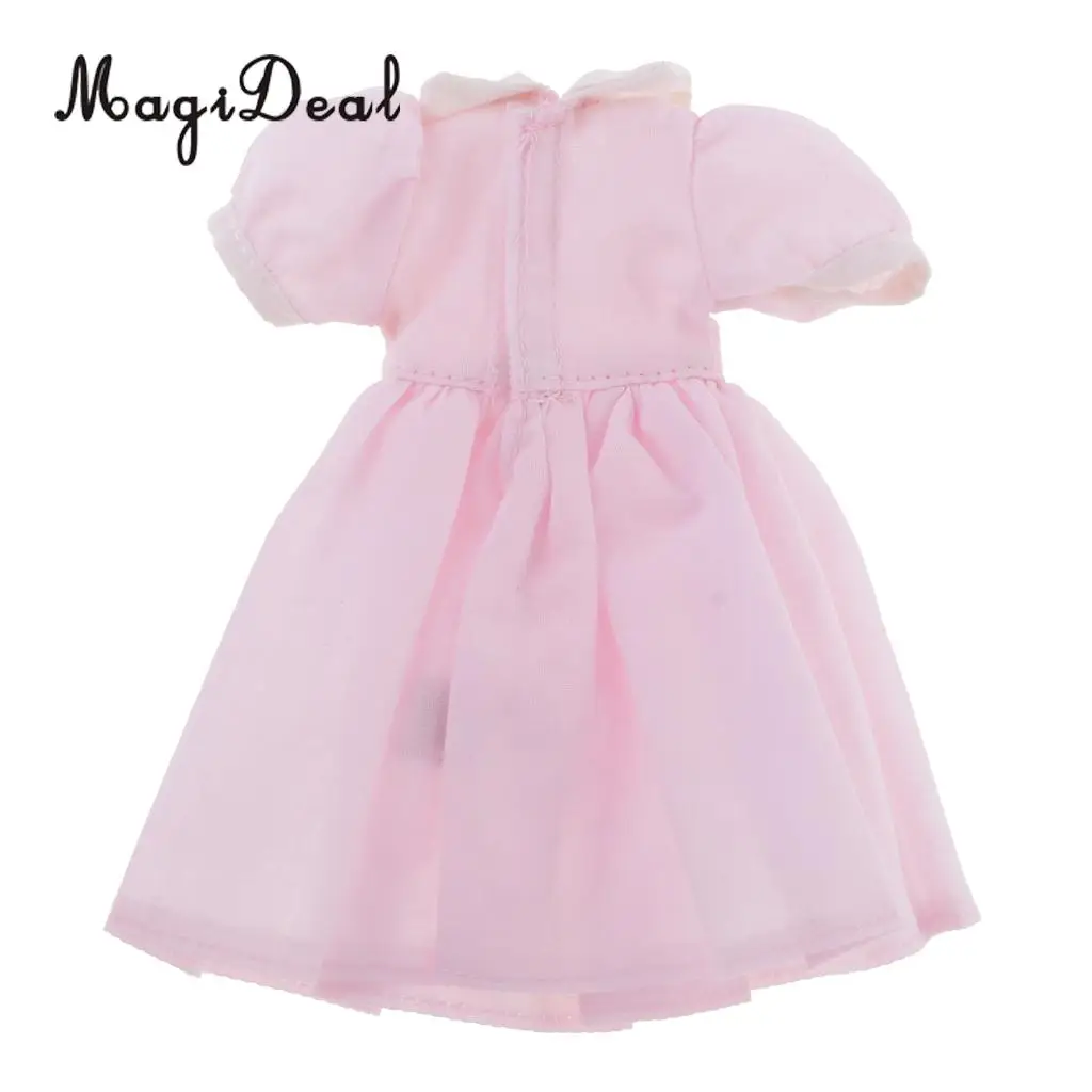1/6 Trendy Doll Dress Skirt Clothes Outfit for 12inch OOAK Doll Neo Blythe Dolls DIY Making Accessories Pink