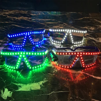

Halloween Party high quality LED laser spectacle bar night shop singer performing stage fluorescent team street dance eyeglasses