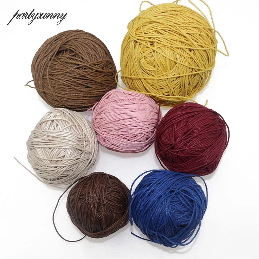 

PF 10m/lot Multicolor Wax String Rope Handmade Waxed Thread for DIY Bracelet Necklace Jewelry Making Bead Cord Accessories SX008