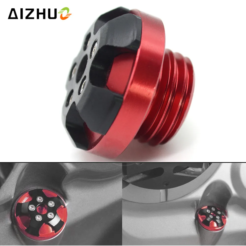 M20*2.5 Motorcycle Engine Oil Filler Cup Cap Plate Brake For yamaha XJR FJR 1300 FZR 1000 TMAX 530 500 TMAX530 TMAX500