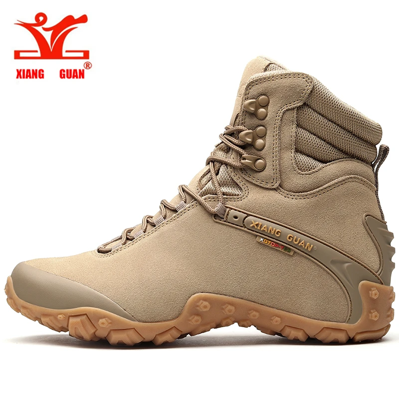 

2017XIANGGUAN men's Outdoor High top Hiking Shoes Sports Tactical Boots Wear-Resistant Camping Sneakers Waterproof Women Footwea