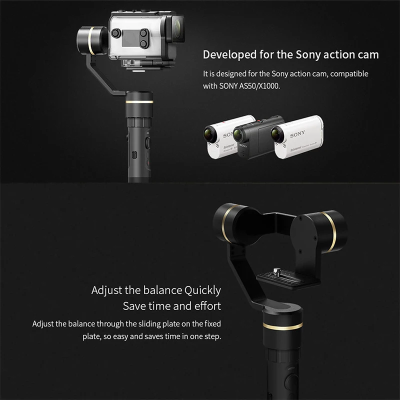 FeiyuTech Feiyu G5GS брызгозащищенный ручной карданный 3 осевой стабилизатор для Sony AS50 AS50R