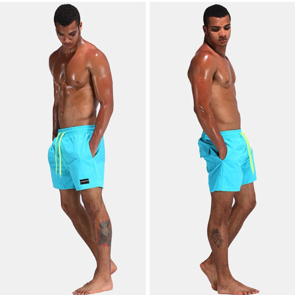 2018 stroje kąpielowe mężczyźni pływanie Trunks Mens Swim Briefs Maillot de Bain Homme strój kąpielowy Bermudy Surf Beach Wear Man Board Spodenki -