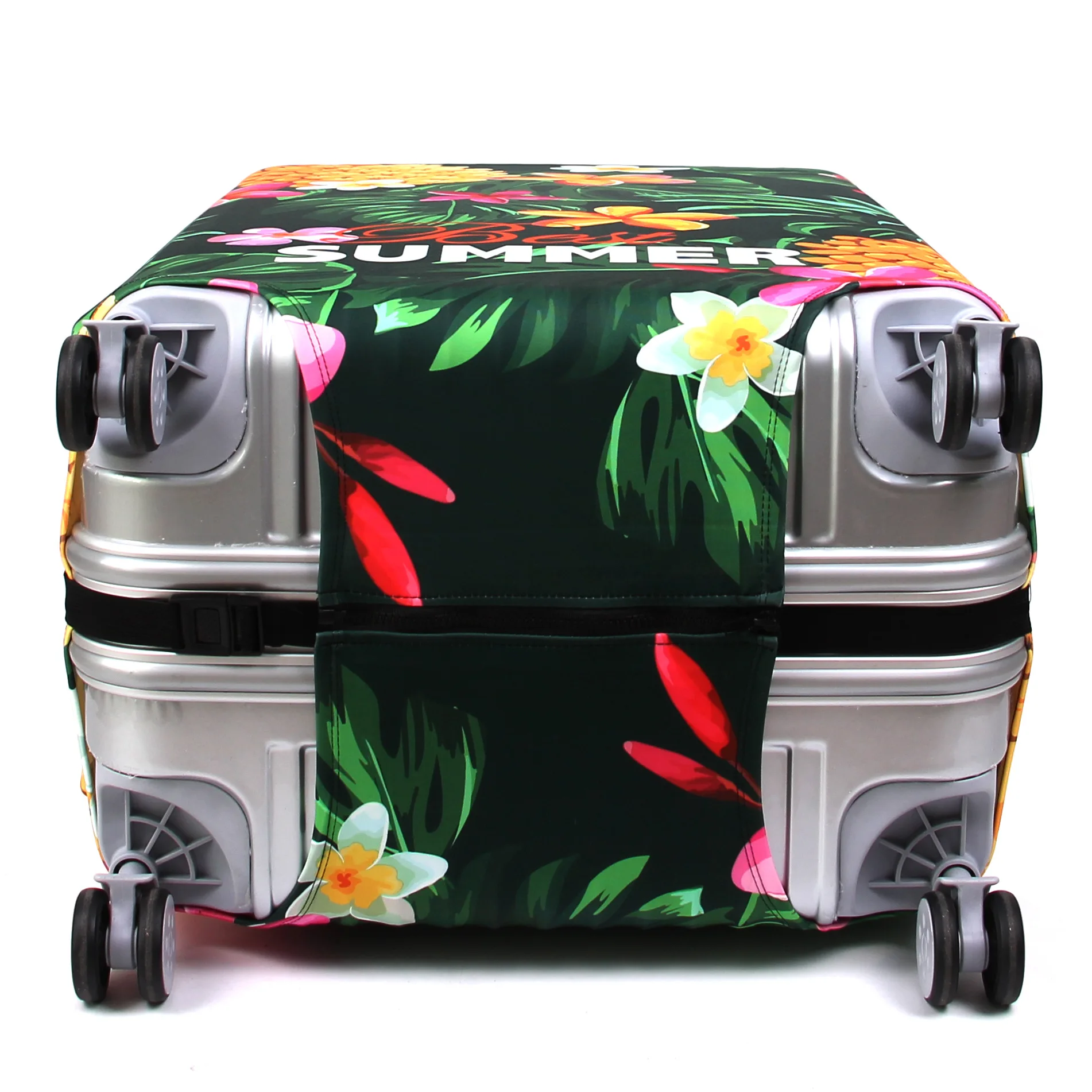 Толще цветочный узор багаж защитный чехол применяется к 18-32 дюймов костюм чехол тележка Чехол Эластичный чехол от пыли аксессуары для путешествий