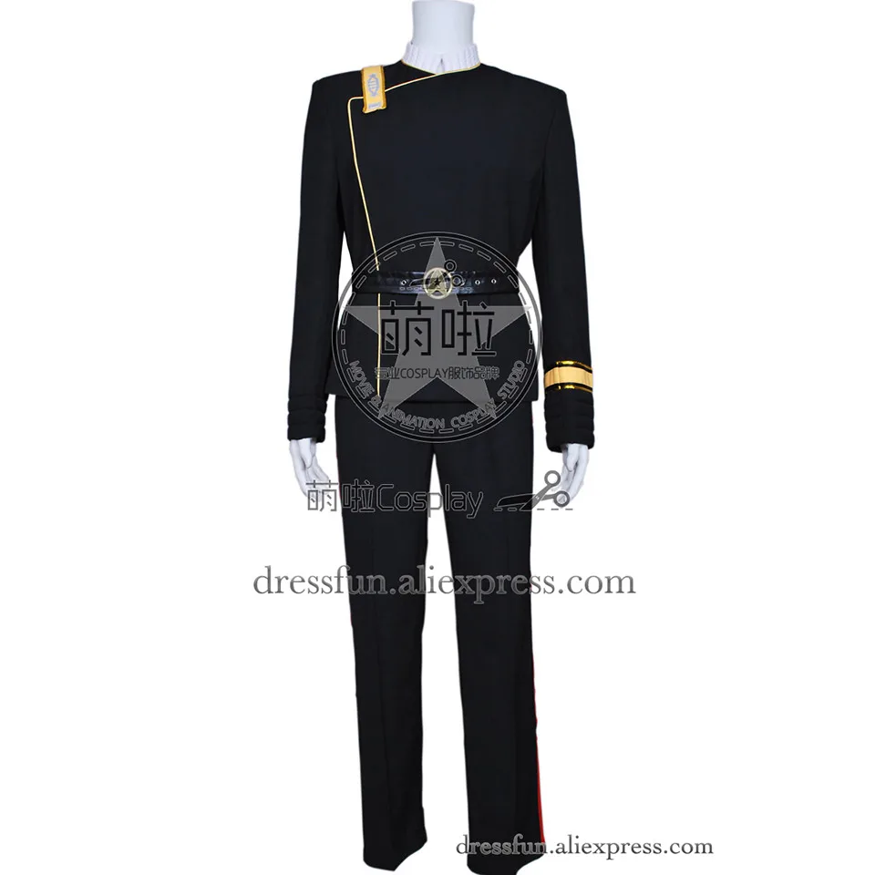 

Star Trek Wrath Of Khan Cosplay Starfleet Costume Tailor-made New Uniform Outfits Suit Halloween Fashion Party Fast Shipping