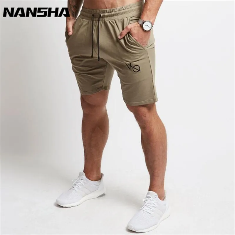 2019 Mens Cotton Shorts Calf-Length Gyms Fitness Bodybuilding Casual Joggers Workout Brand Sporting Shorts Sweatpants Sportswear