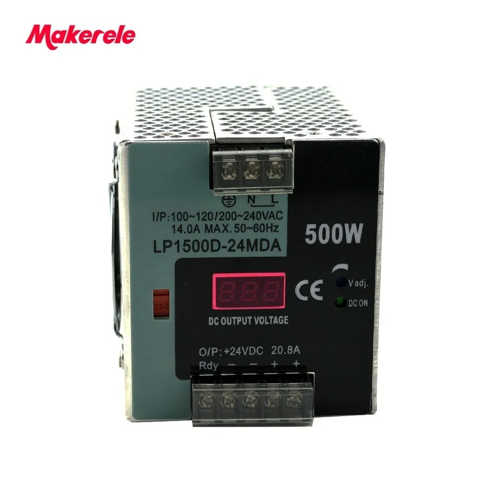 

Ac-Dc Single Output Switching power supply 500w 24v 20.8a LP-500-24 for LED Strip with Digital display