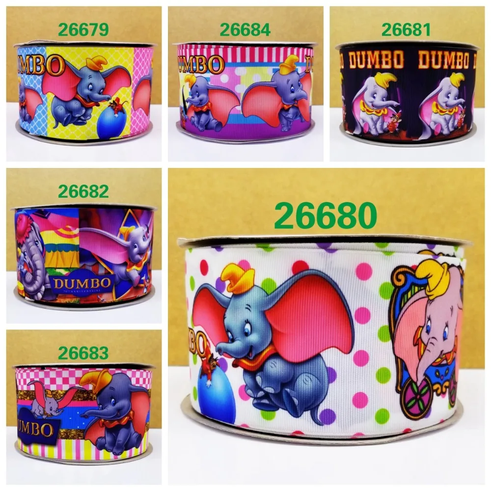 

Free shipping 50 yard cartoon Printed grosgrain ribbon 26680