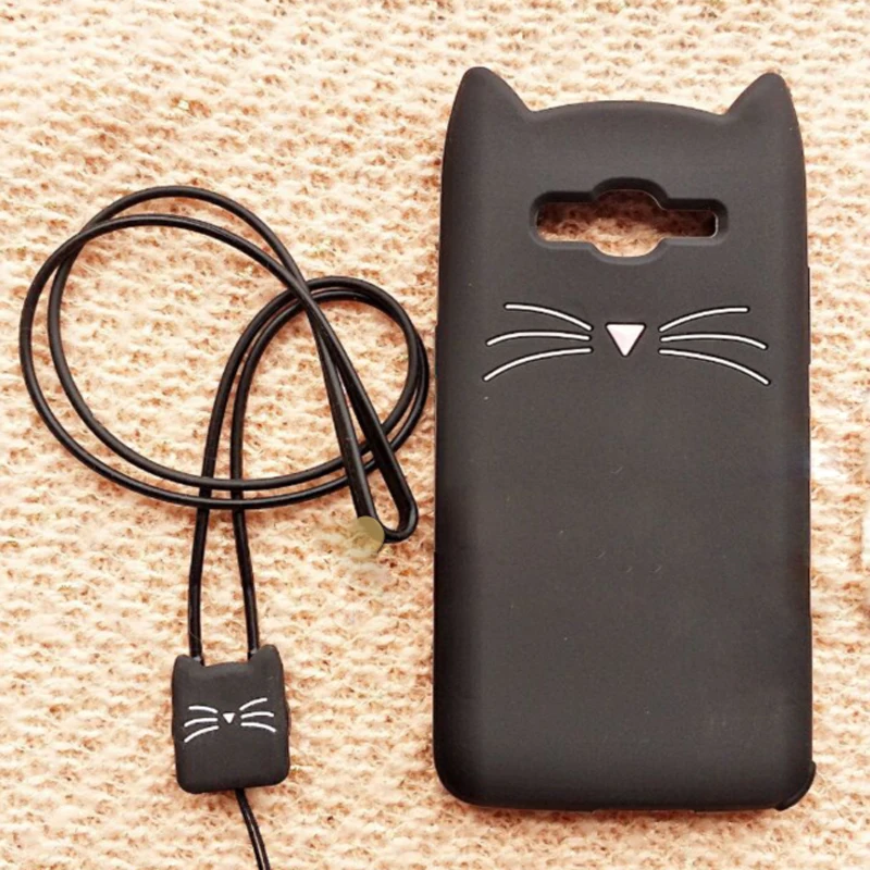 

capa For Samsung Galaxy J2 Prime Case cartoon beard cat silione Phone Cover for Galaxy J2 Prime G532F G532M 5.0 inch
