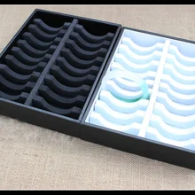 Высокое качество 20 ячеек браслет Дисплей Держатель Браслет storagetray ювелирных изделий показаны Rack Организатор цепи Коробки