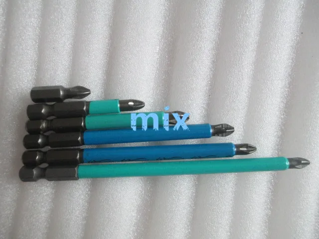 

6 Pcs 1/4" Hex Shank Magnetic Tip PH2 Phillips Screwdriver Bits 25-127 mm Screwdriver Bit