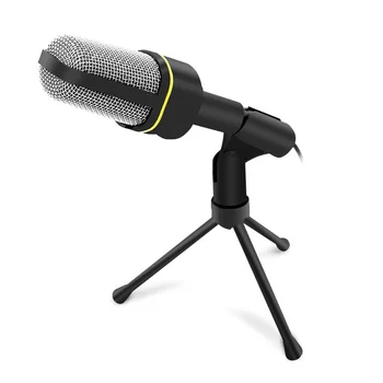 

Computer Condenser Microphone Studio Mic 3.5mm Plug Play Mikrofono for Desktop Laptop for Online Chatting Recording Gaming