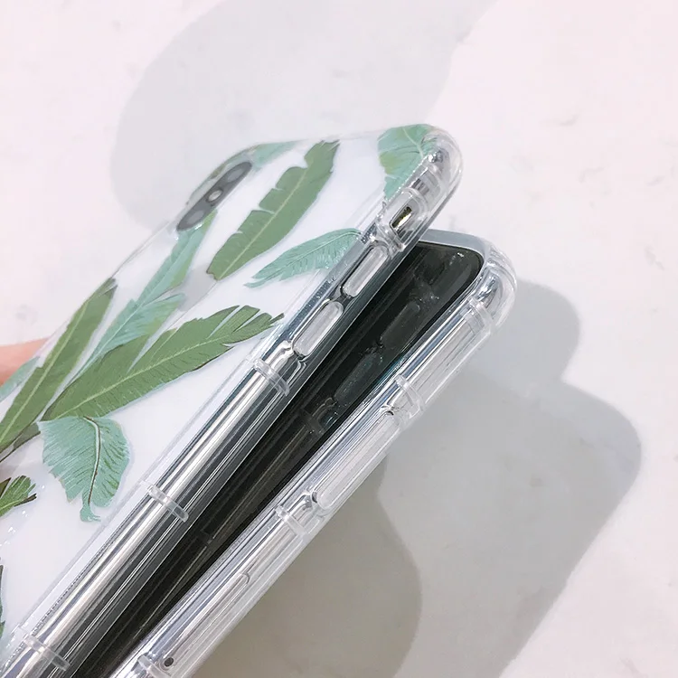 Сэм S10 милый лист прозрачный чехол для samsung Galaxy S6 S7 край S8 S9plus S10plus note8/9/4/5 ремешок задняя крышка+ ремень