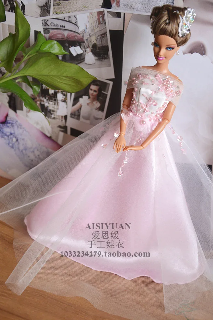 Автономный дизайн, подарки ручной работы для девочек, аксессуары для кукол, вечерний костюм, свадебное платье, одежда для BB Doll BBI00789
